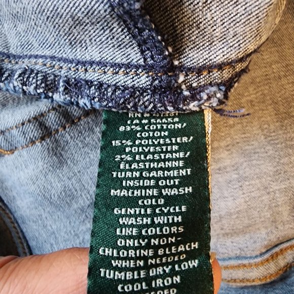 Lauren Ralph Lauren Size 10 Jeans Dark Wash - Picture 12 of 16